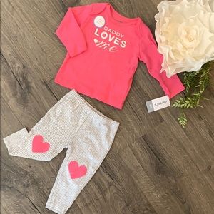 💓NWT Daddy Loves Me Set